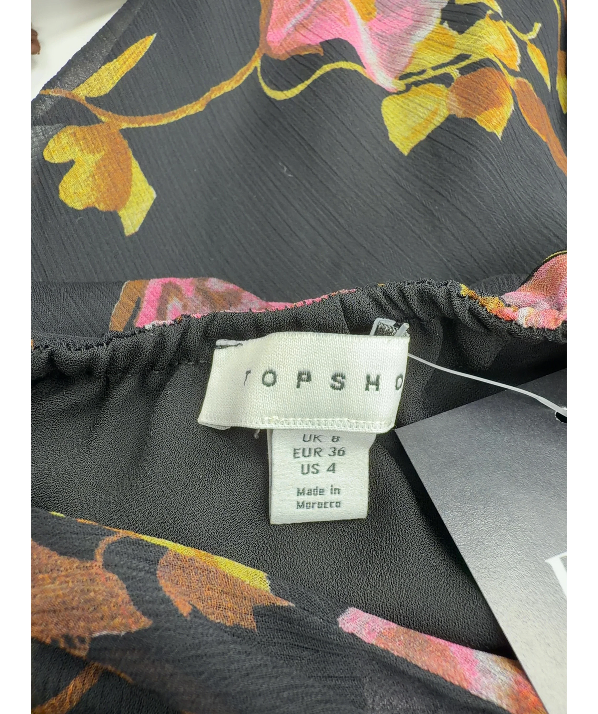TOPSHOP Black Colour, size UK 8 — detail