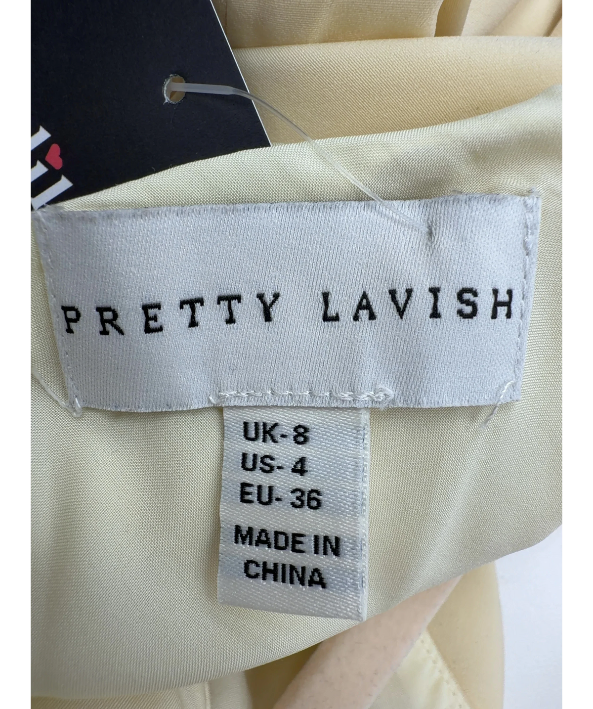 PRETTY LAVISH Yellow Colour, size UK 8 — detail