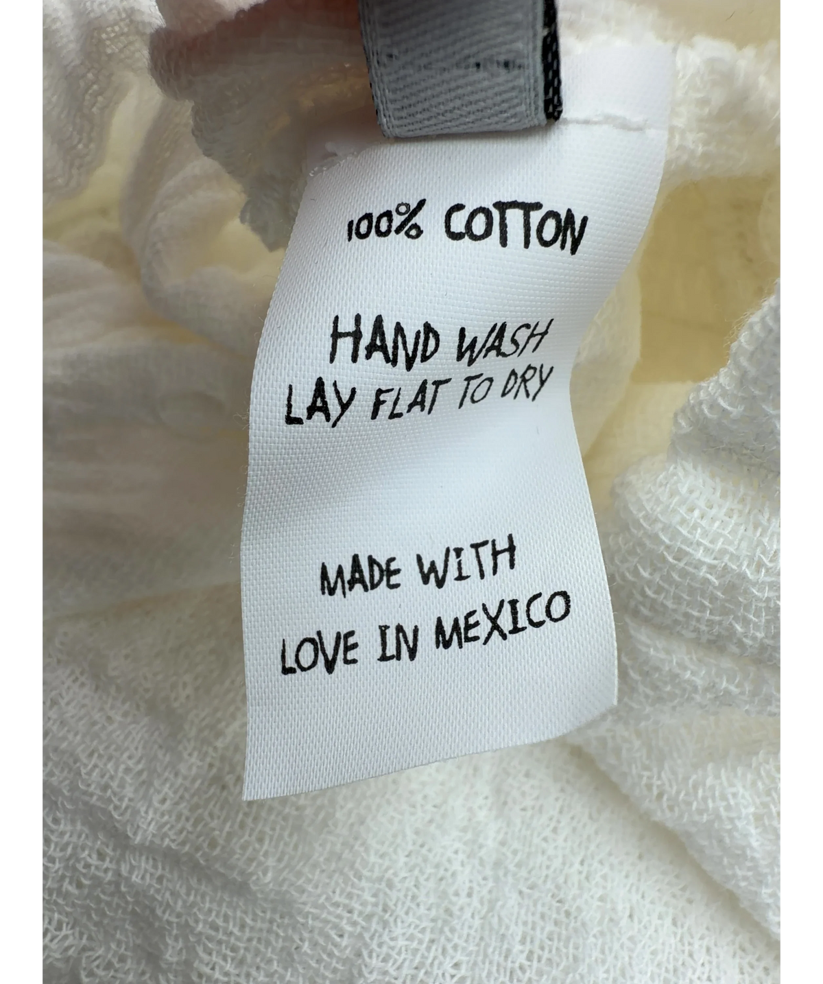 Jen's Pirate Booty White Sau Paulo Mini Dress, size UK XS — label