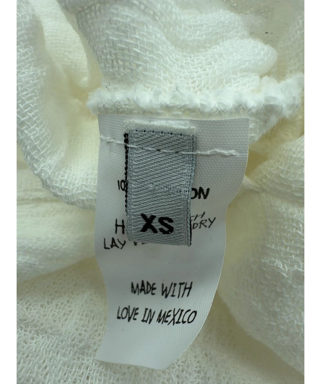 Jen's Pirate Booty White Sau Paulo Mini Dress, size UK XS — care label
