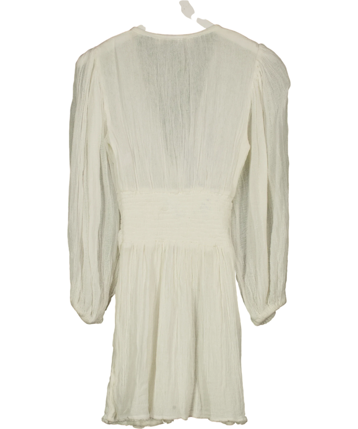 Jen's Pirate Booty White Sau Paulo Mini Dress, size UK XS — back