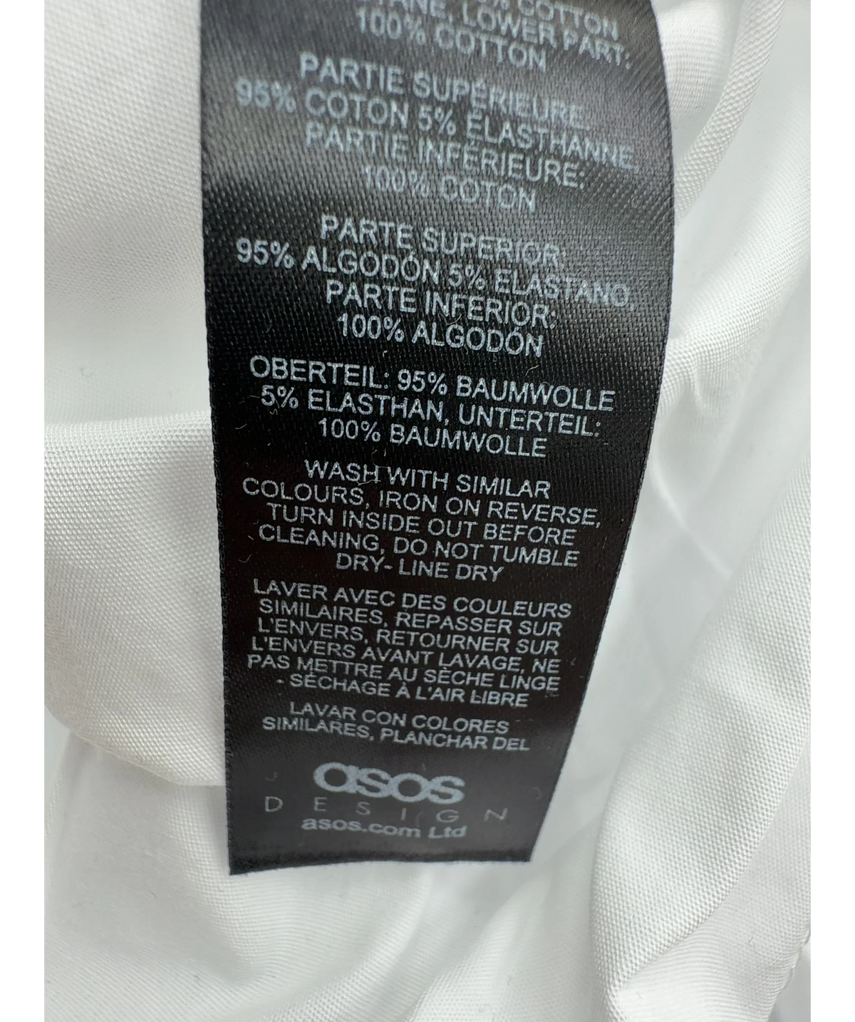 ASOS Black contrast maxi/midi dress with poplin skirt, size UK 8 — label