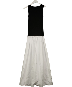 ASOS Contrast Maxi Midi Dress Poplin Skirt UK 8