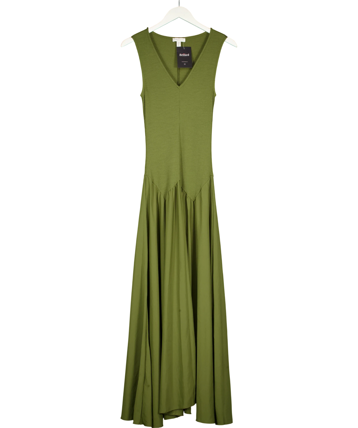 TOPSHOP Green Colour, size UK 6 — front