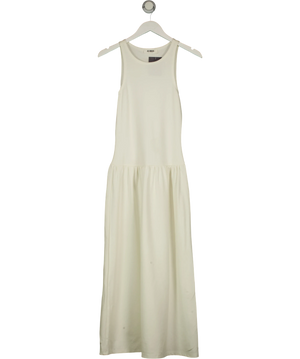 4th + Reckless Knit Drop-Waist Midi/Maxi Dress White UK 8