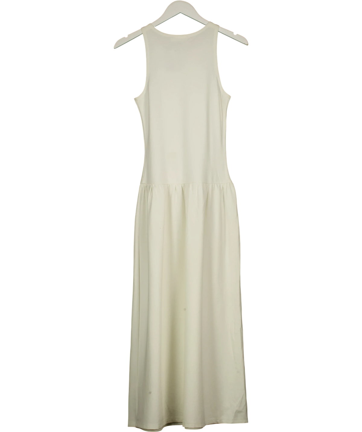 4th + Reckless White knit drop-waist midi/maxi dress, size UK 8 — back