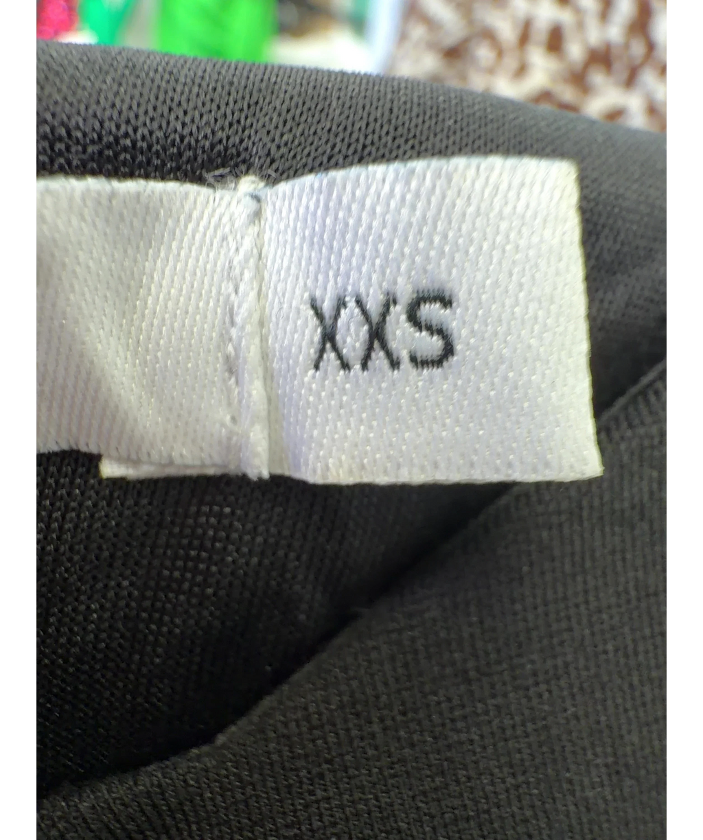 NA-KD Black Shaped Waist Maxi Dress, size UK XXS — care label