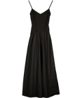 NA-KD Black Shaped Waist Maxi Dress, size UK XXS — front