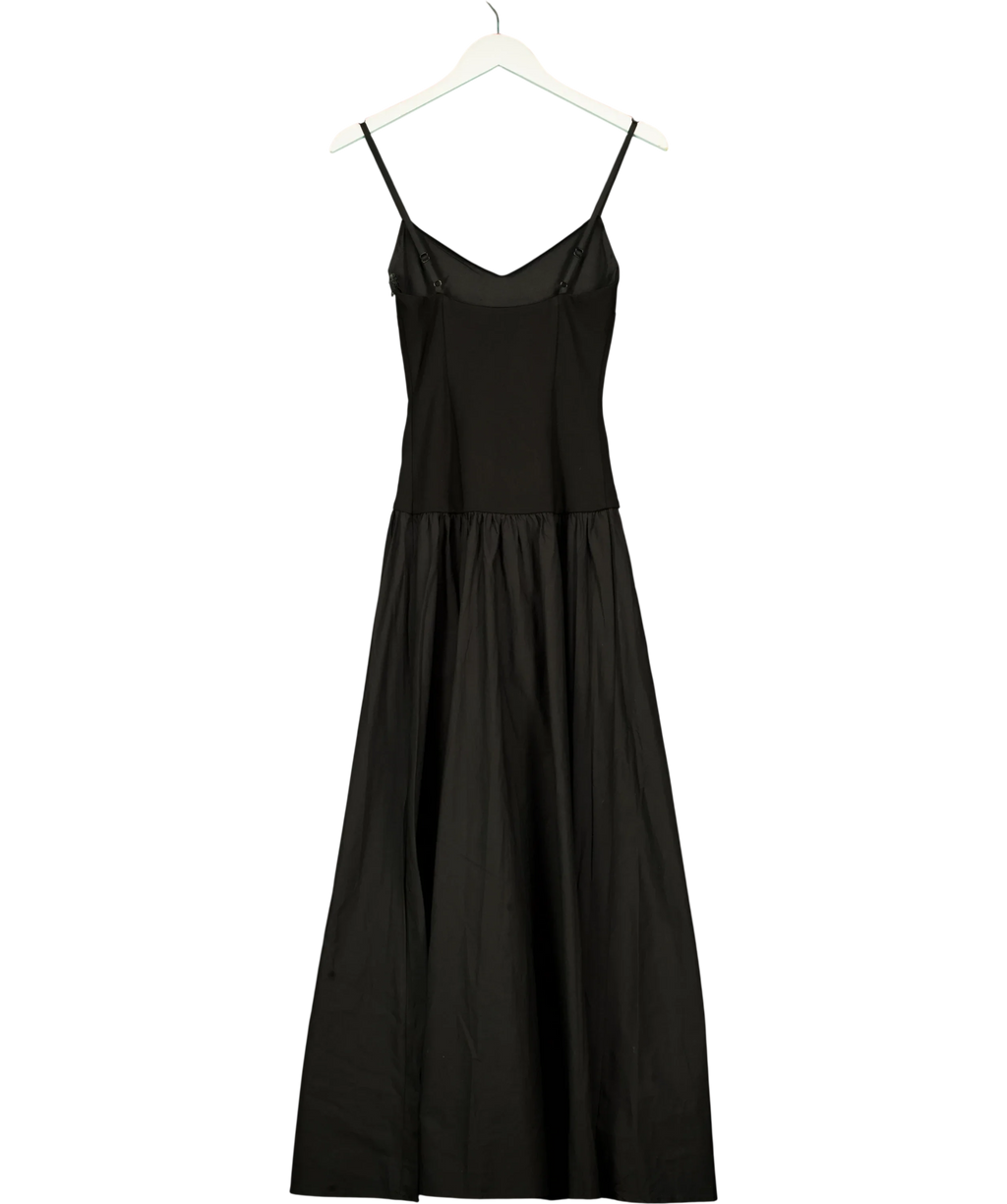 NA-KD Black Shaped Waist Maxi Dress, size UK XXS — back