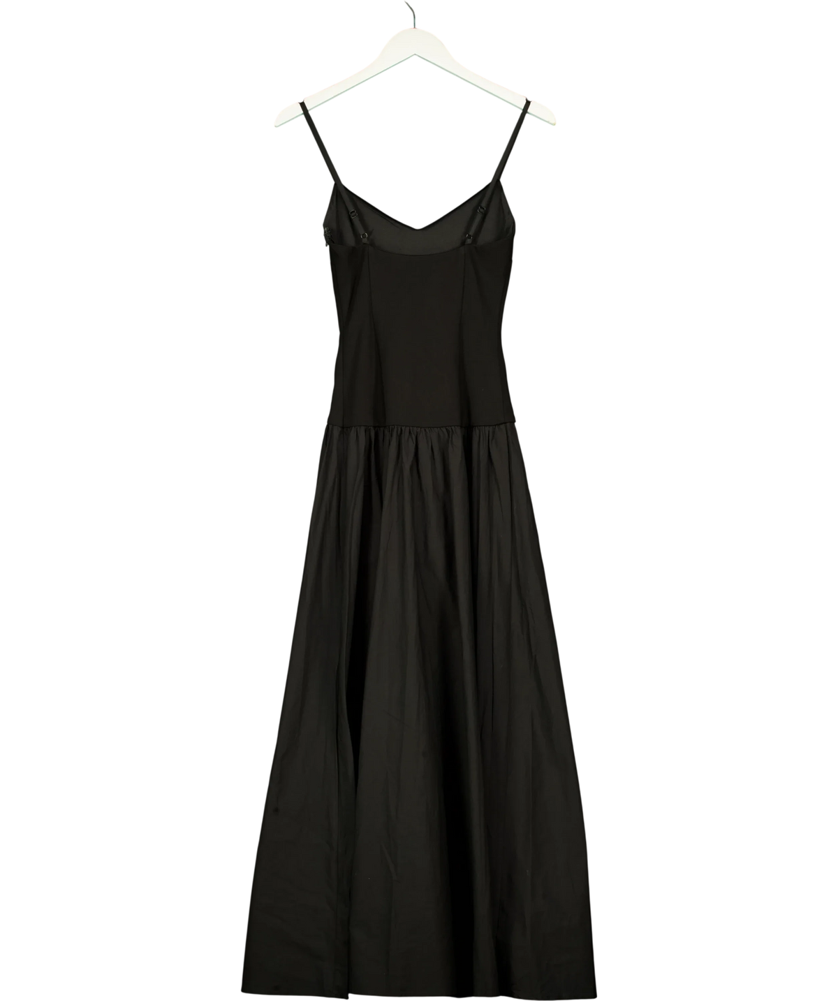 NA-KD Black Shaped Waist Maxi Dress, size UK XXS — back