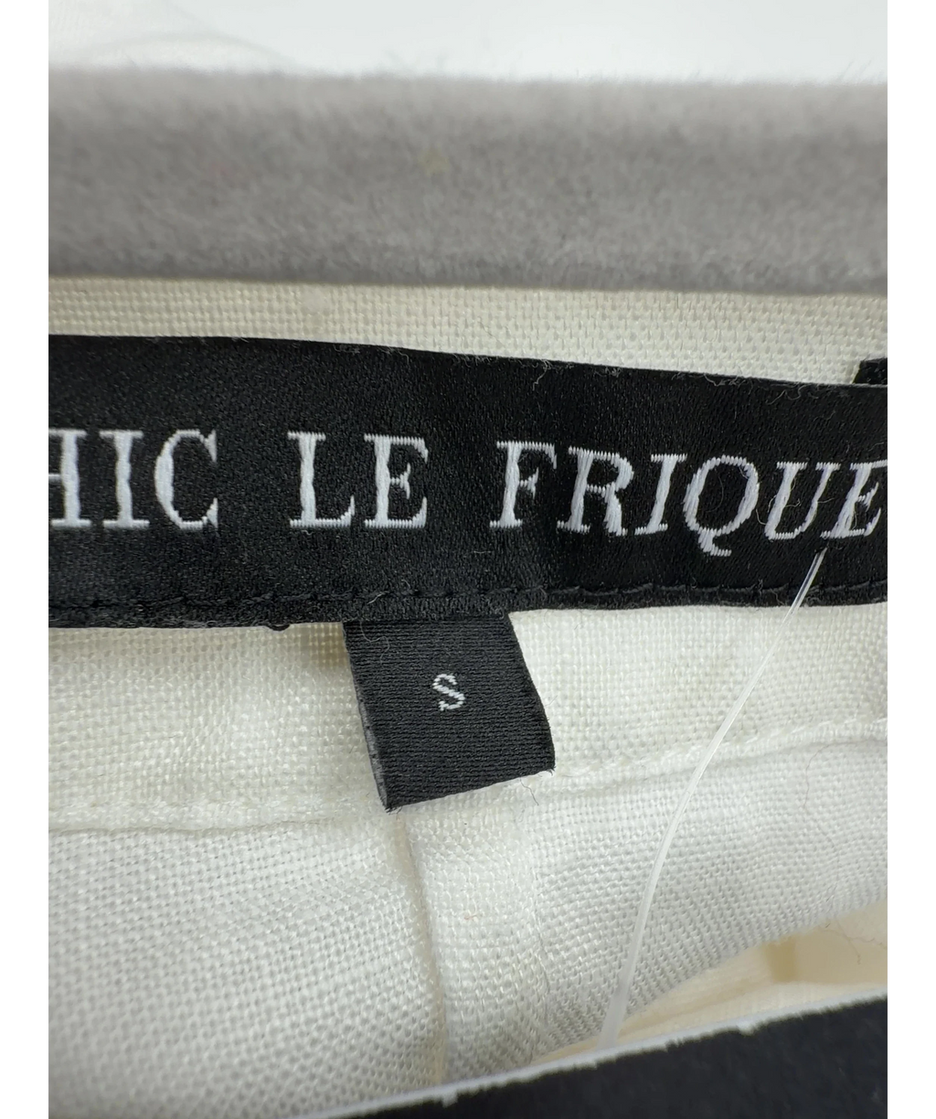 Chic Le Frique White Colour, size UK S — care label