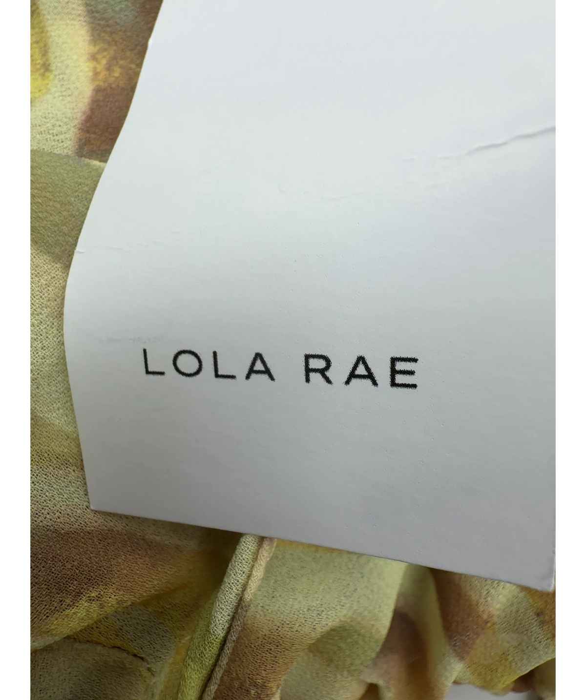 Lola Rae Yellow Colour, size UK S/M — detail