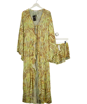 Lola Rae Yellow Kimono Co-ord Set UK S/M