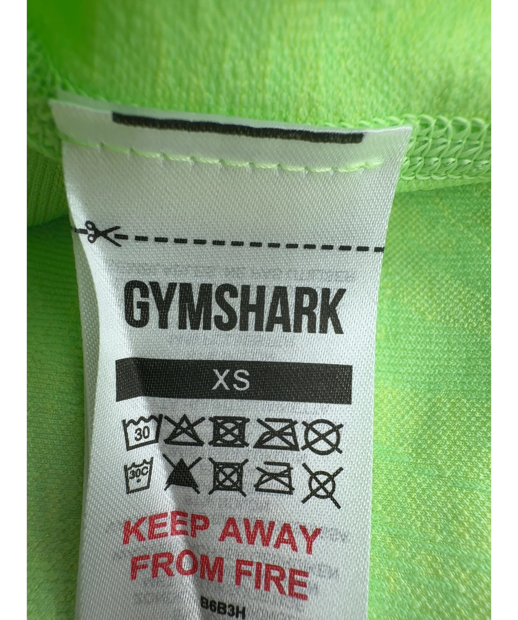 GYMSHARK Green Colour, size UK M — fabric detail