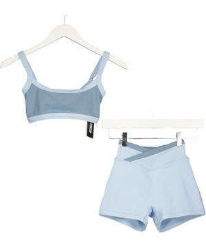 Bo + Tee Blue 2-piece Activewear Co-ord Set UK XS/S