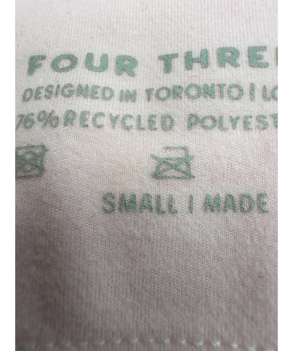 Four Three Seven Pink Colour, size UK XS — care label