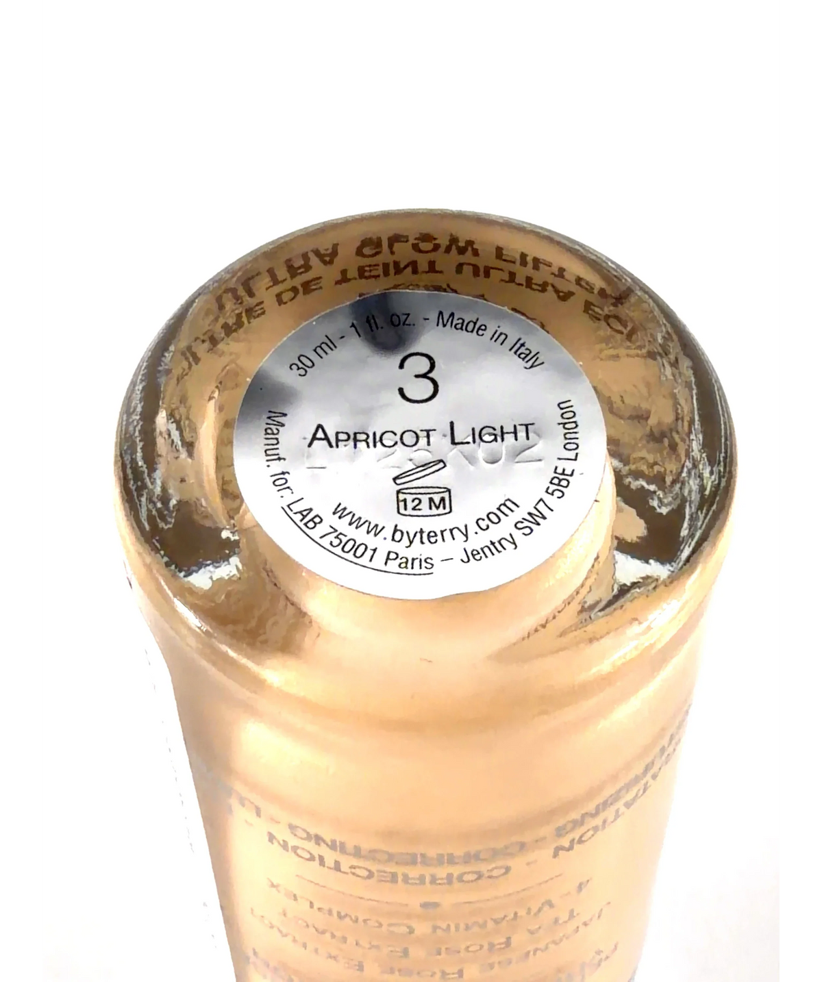 BY TERRY 3 Apricot Light BRIGHTENING CC SERUM, size 30ml — care label