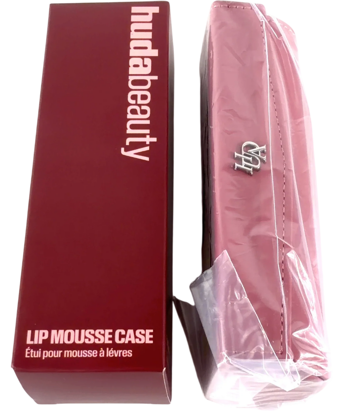 Huda Beauty pink LIP MOUSSE CASE, size 1 — front
