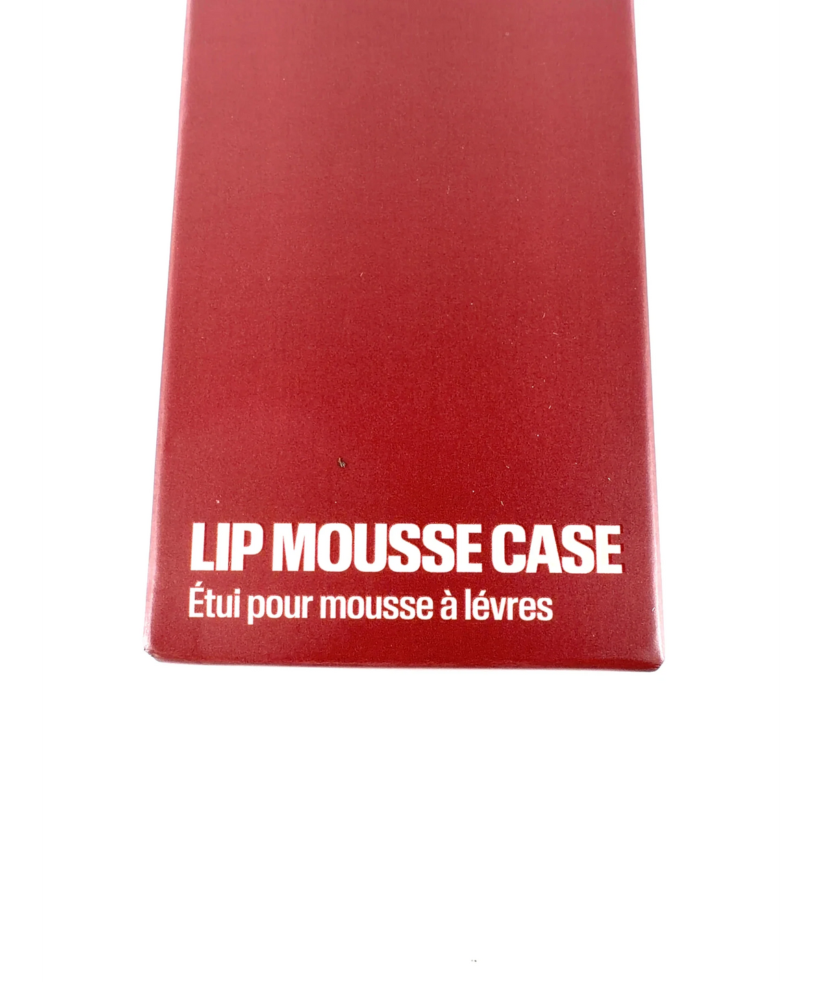 Huda Beauty pink LIP MOUSSE CASE, size 1 — care label