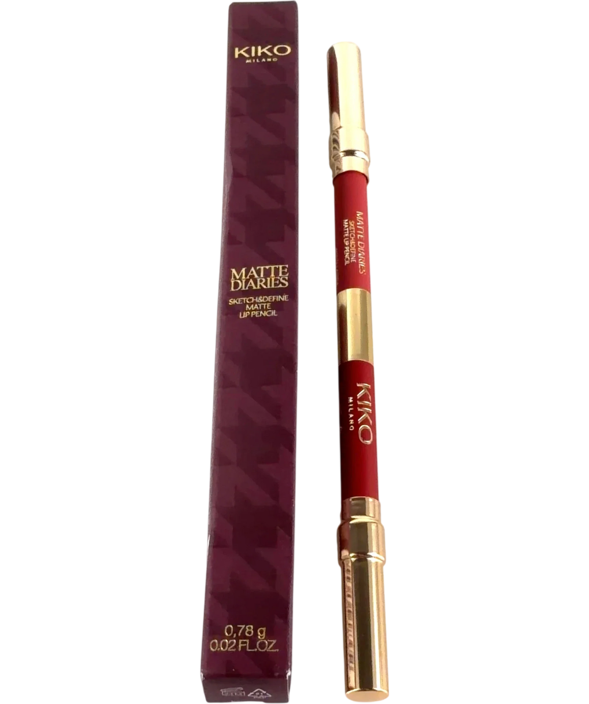 KIKO 04 Autumn Jam MATTE DIARIES SKETCH&DEFINE MATTE LIP PENCIL, size 0.78g — front