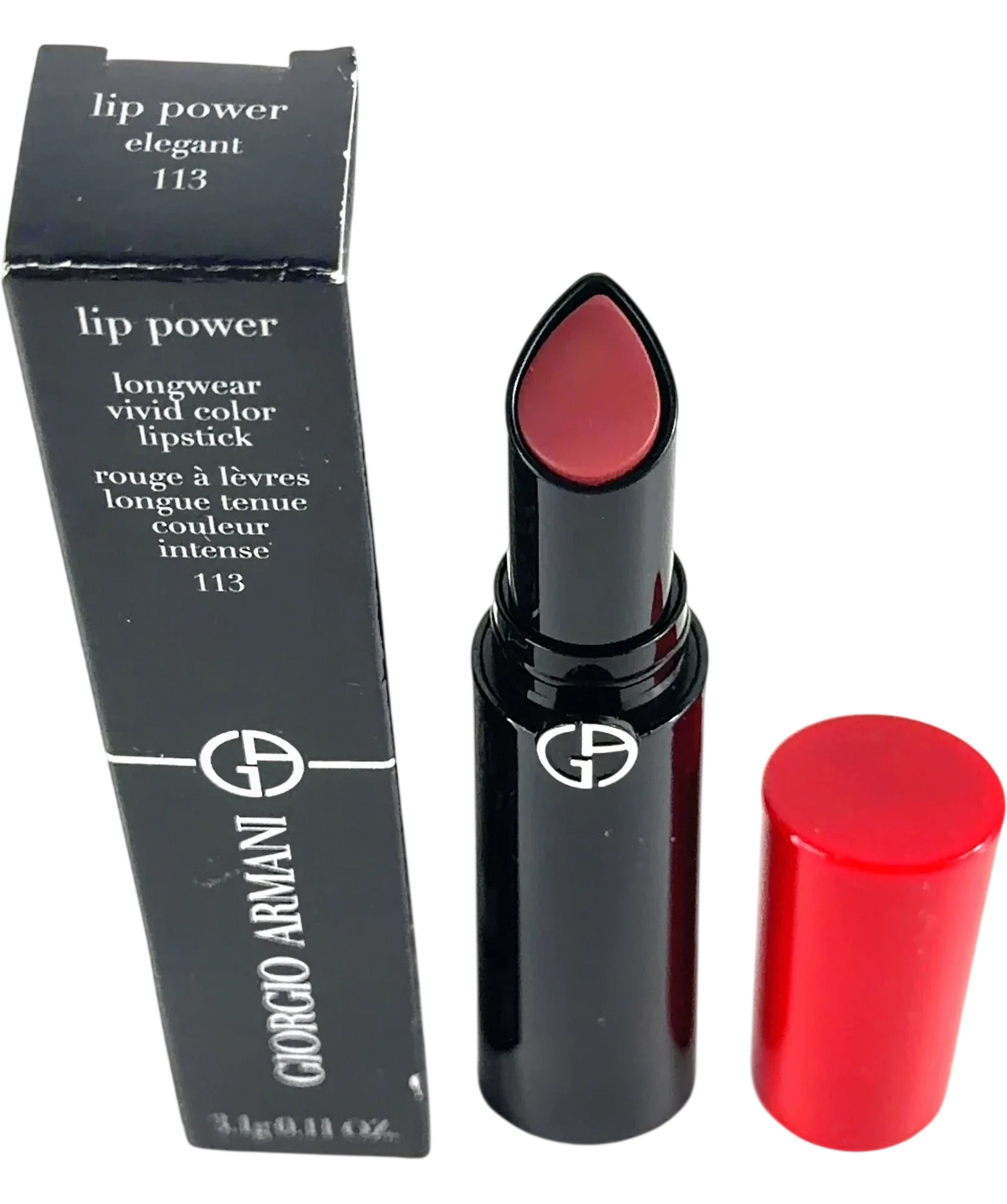 Giorgio Armani 113 Lip Power, size 3.1g — back
