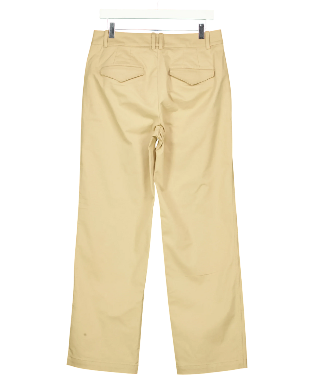 Alex Eagle J.Crew Beige Stretch Chino Trousers, size UK 6 — back