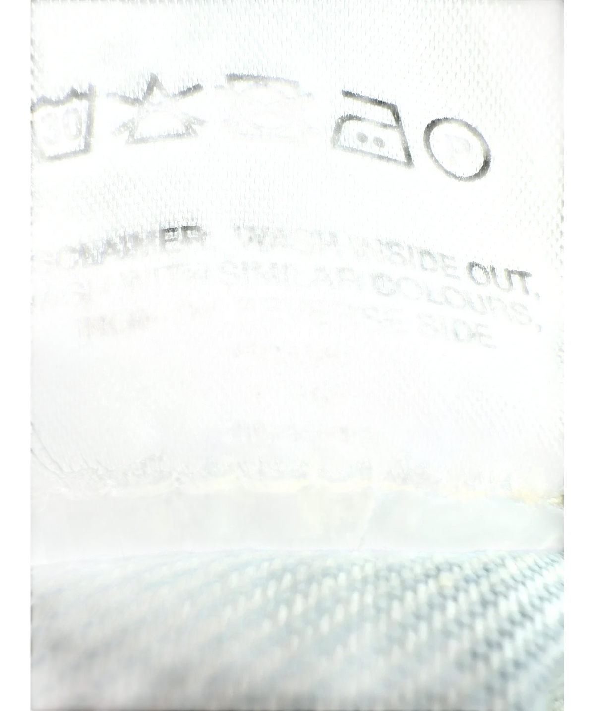 Raey Blue Colour, size W26 — fabric detail