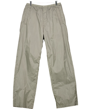 Prada Light Technical Fabric Triangle Logo Trousers Iron Gray UK S