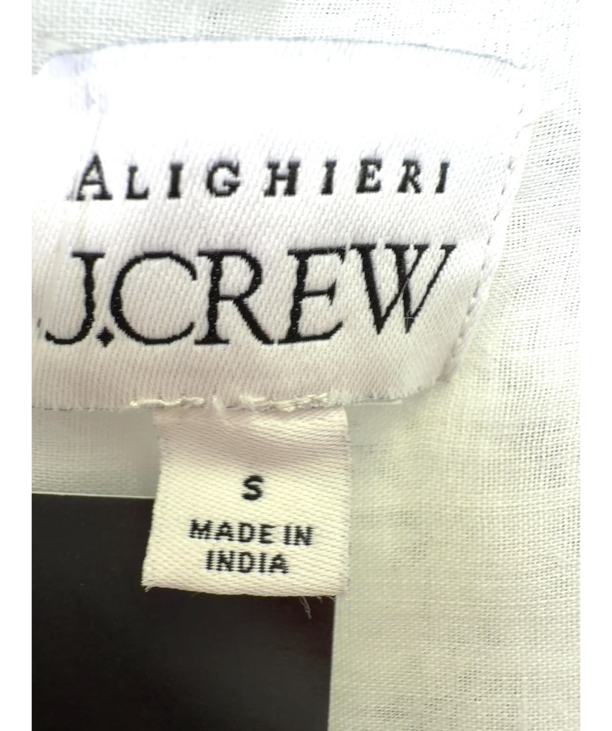 J Crew White Colour, size UK S — care label
