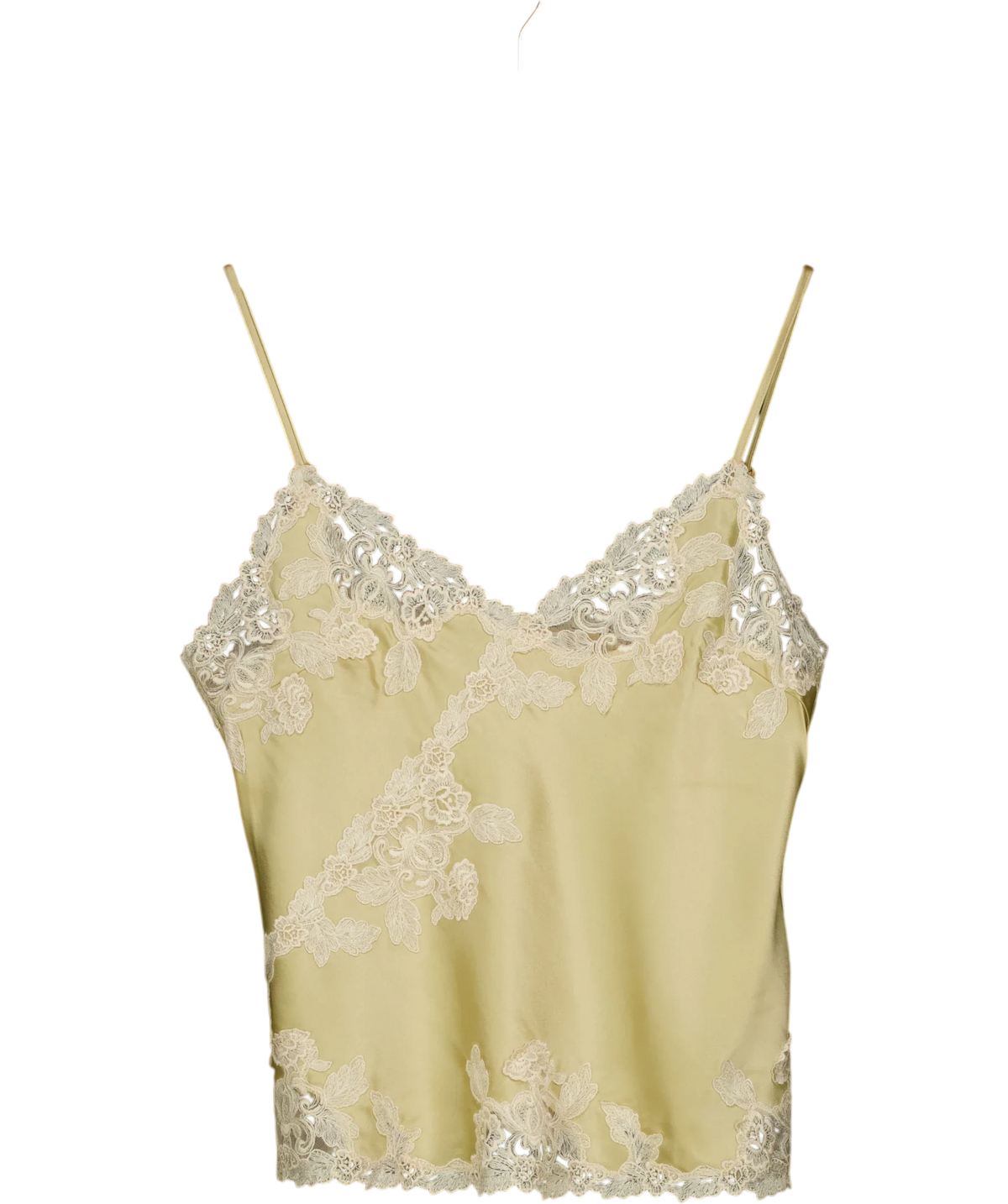 BY MALENE BIRGER Yellow Madeline Camisole, size UK 8 — front