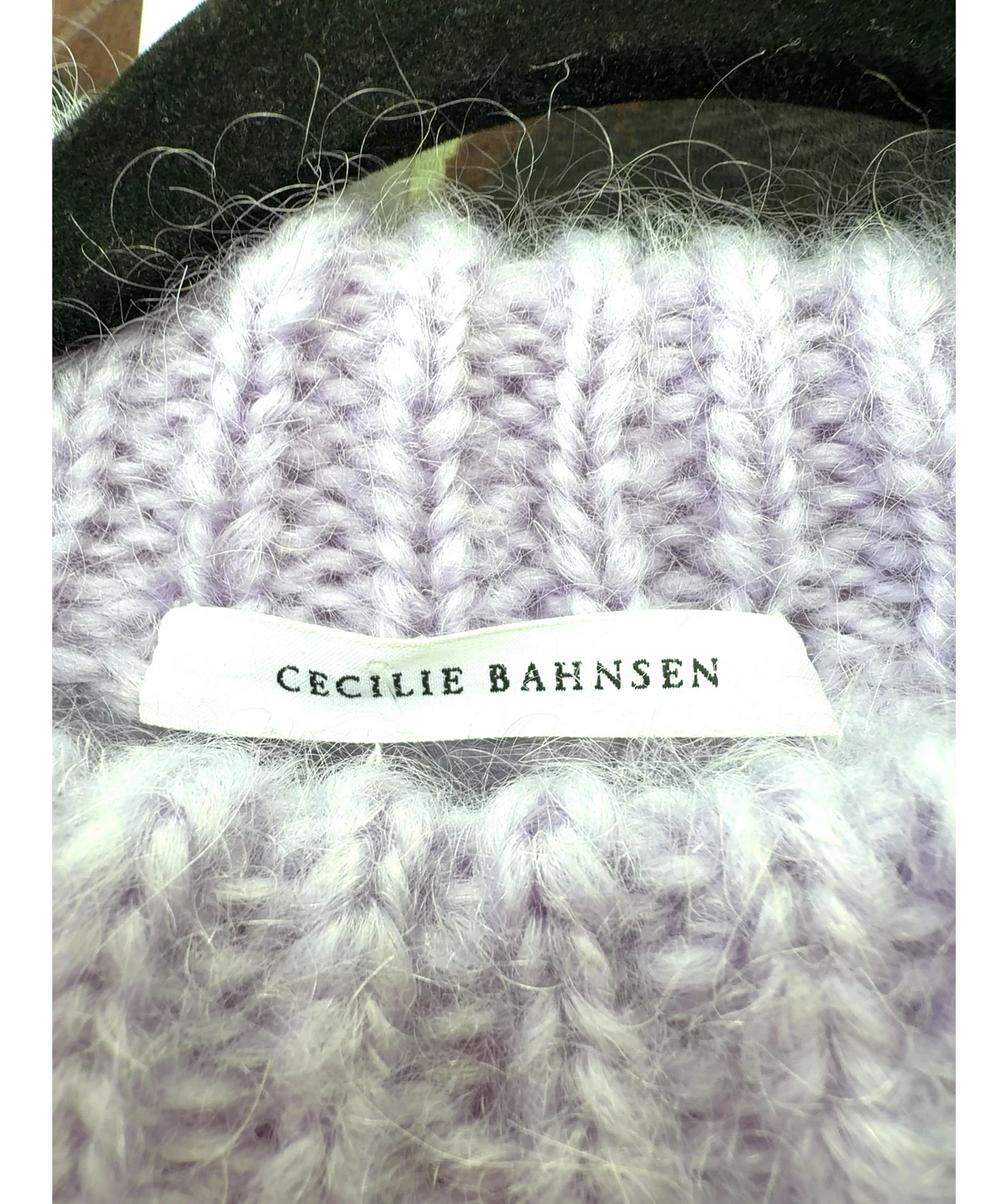 Cecilie Bahnsen lilac Indira Jumper, size UK M/L — detail