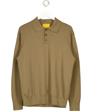 Guest In Residence Allday Cotton Cashmere Polo Sweater Jumper UK S