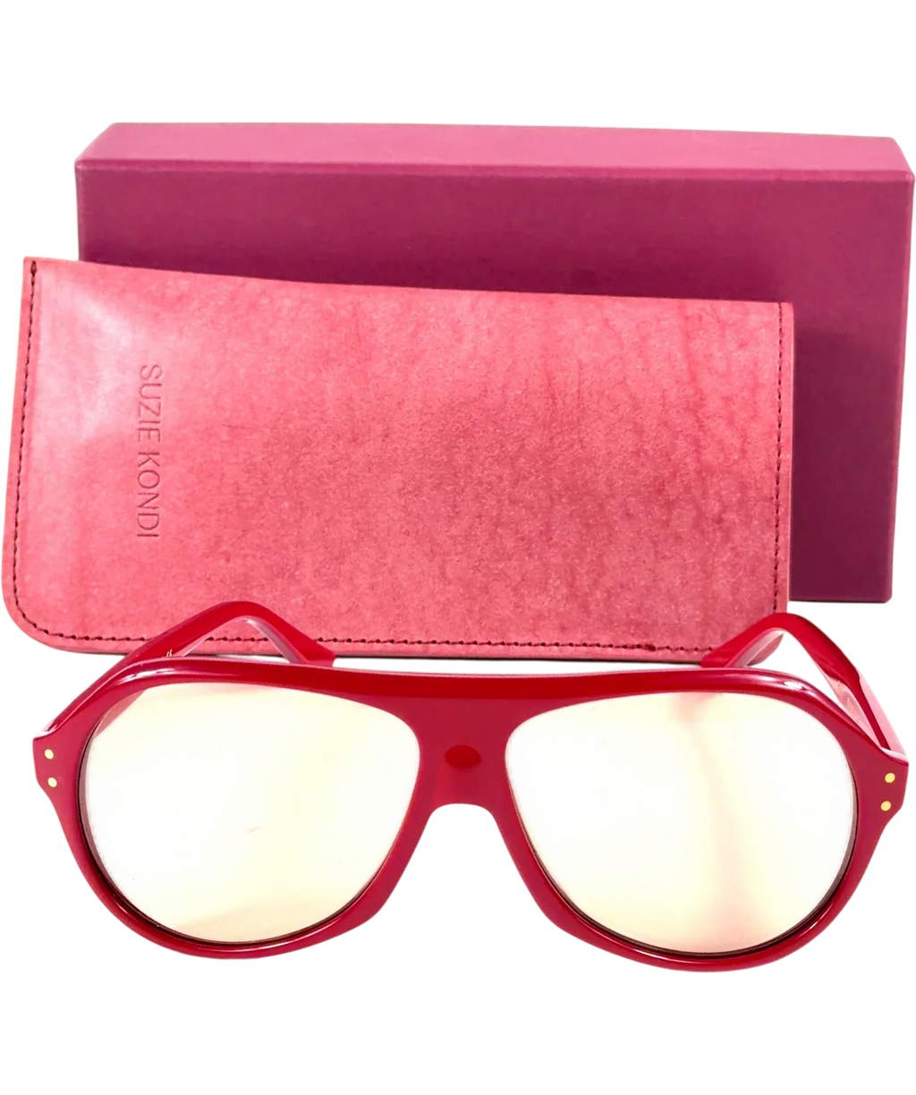 SUZIE KONDI Red Suzet Glasses — back