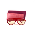 SUZIE KONDI Red Suzet Glasses — detail