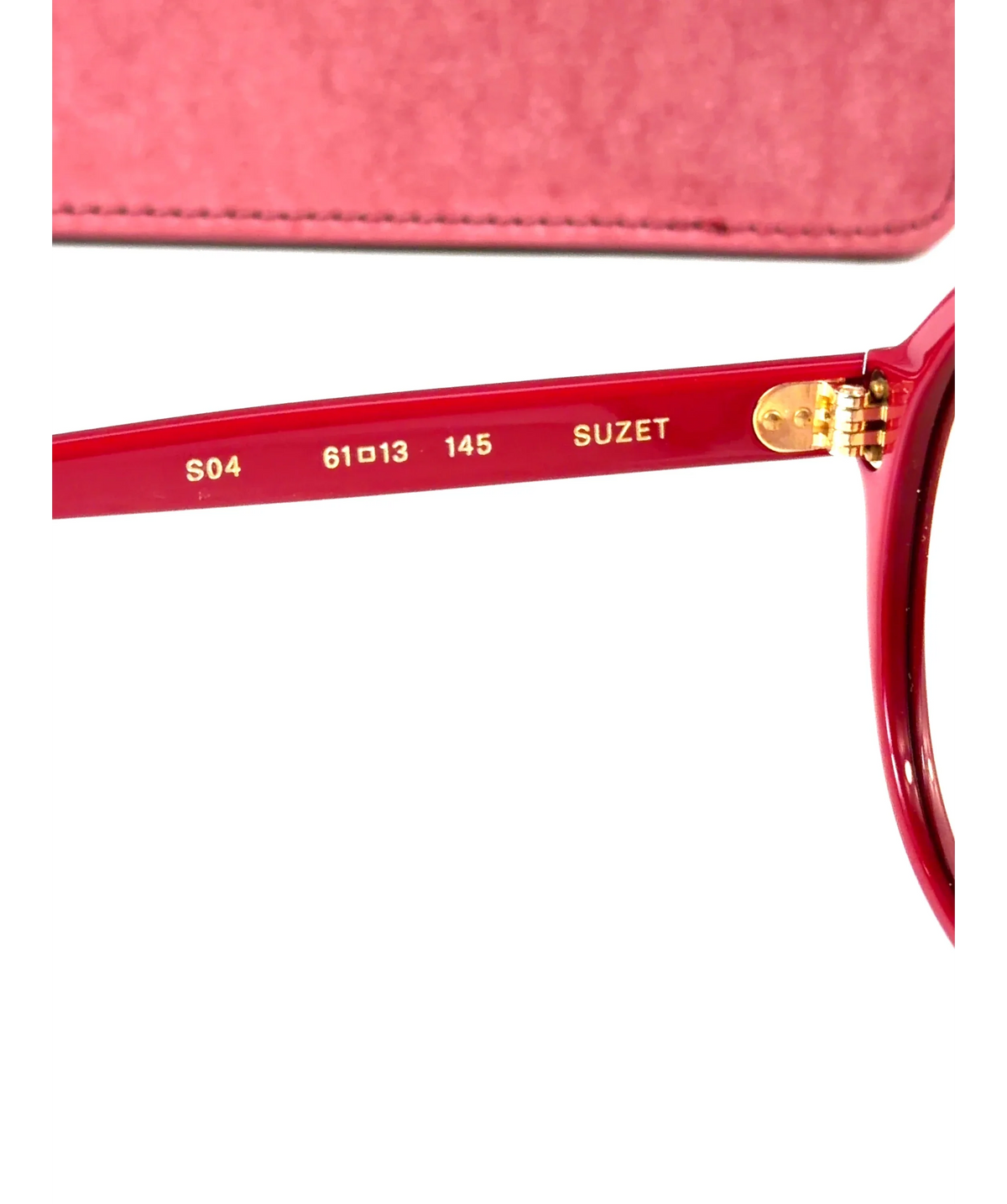 SUZIE KONDI Red Suzet Glasses — care label