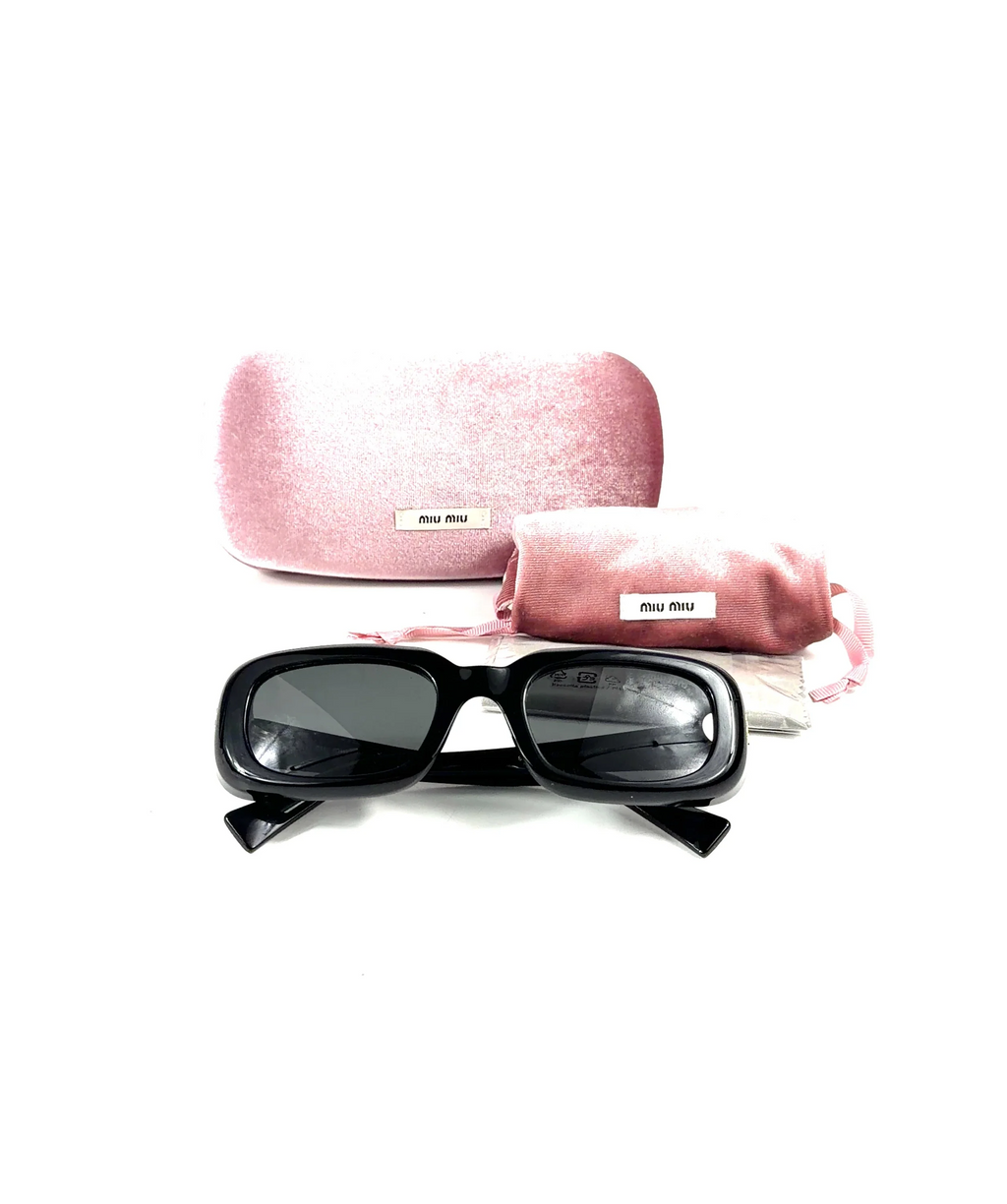 Miu Miu Black MU B13S (SMU B13) sunglasses — label