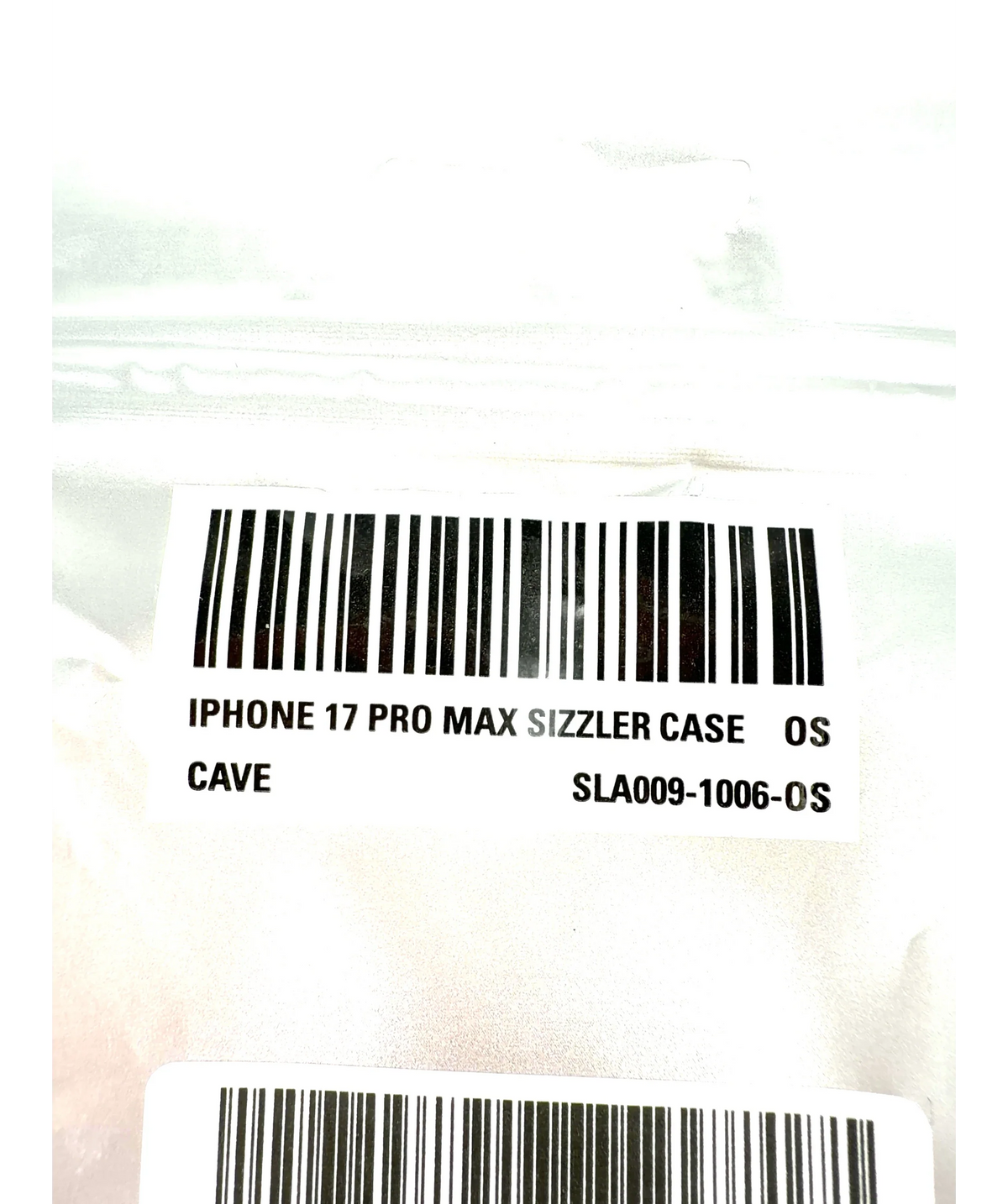 Skylrk Black Sizzler iPhone 17 Pro Max Case — label