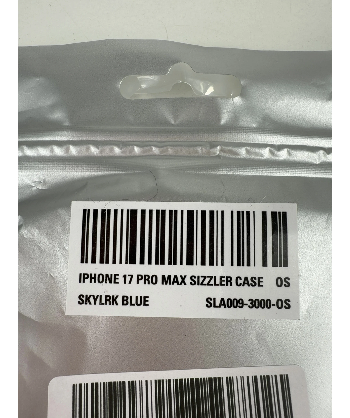 SKYLRK light blue Sizzler iPhone 17 Pro Max Case — label