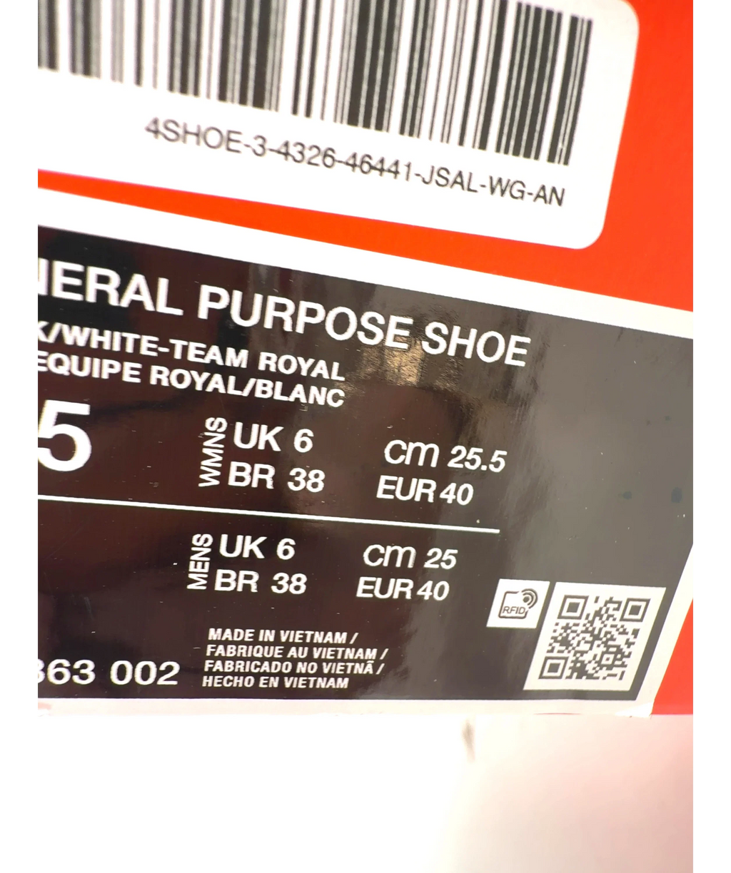 Nike Black GENERAL PURPOSE SHOE, size UK 6 EU 39 👠 — fabric detail