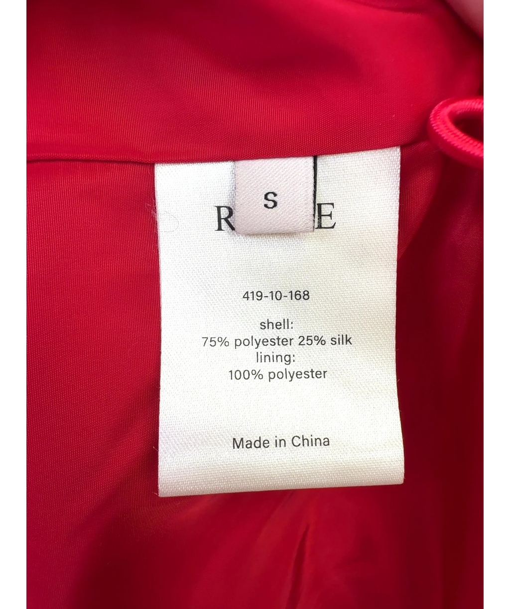 Róhe Red Red Parka, size UK S — label