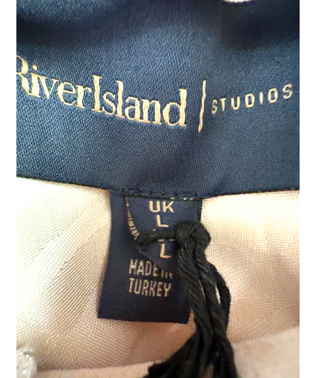 River Island Cream Colour, size UK L — care label