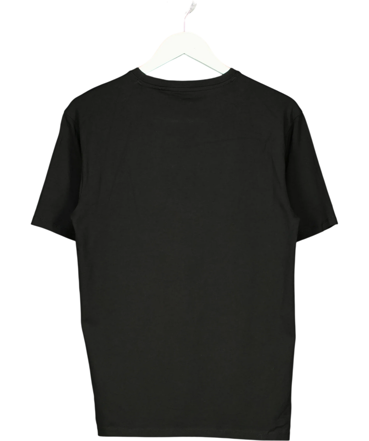 River Island Black muscle fit t-shirt, size UK M — back
