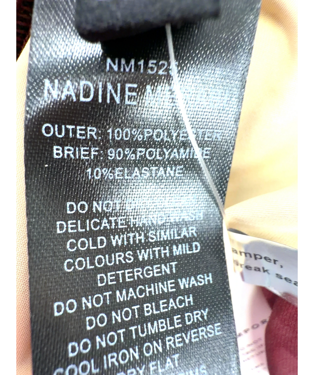 NADINE MERABI burgundy Colour, size UK 10 — label