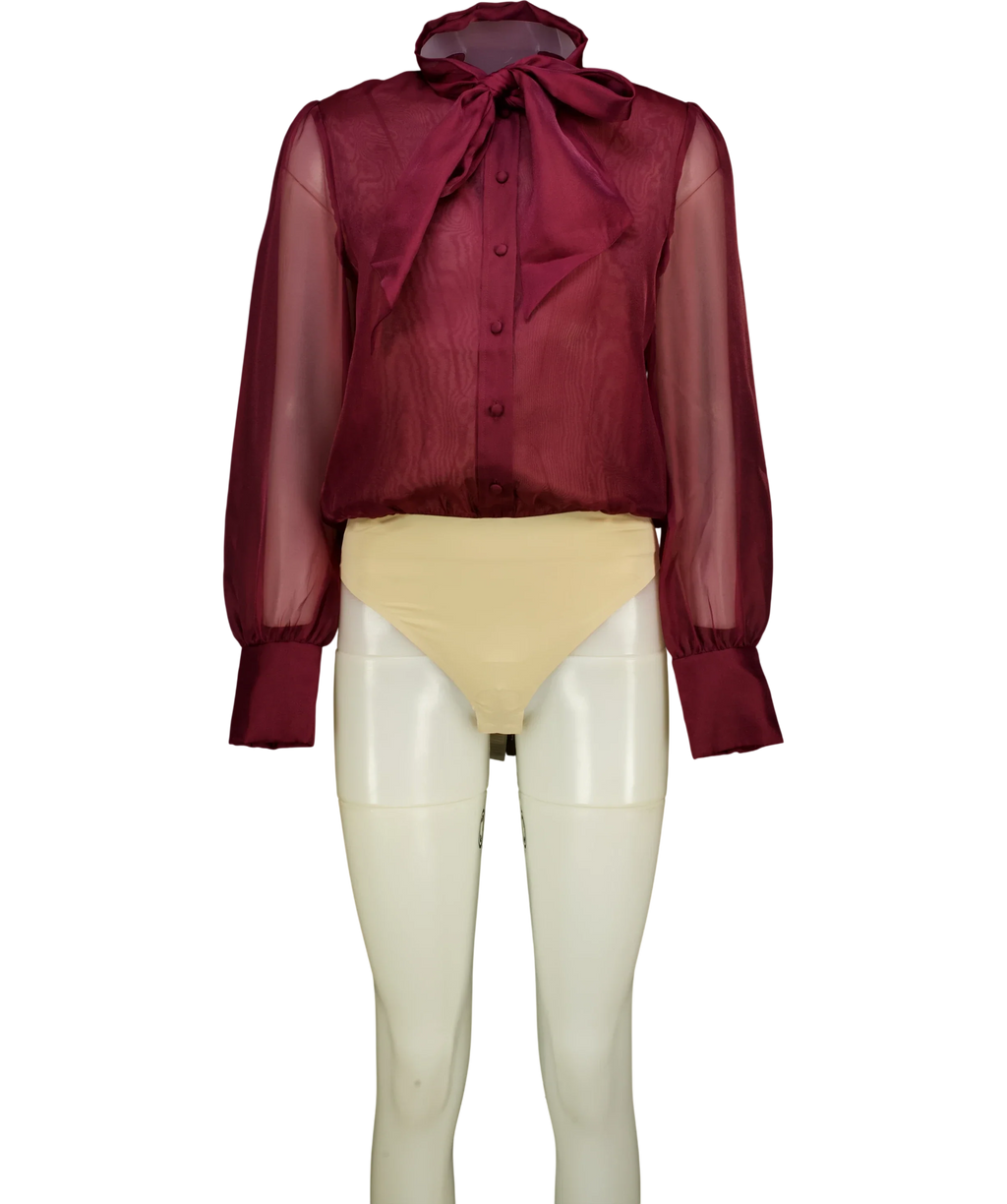 NADINE MERABI burgundy Colour, size UK 10 — front