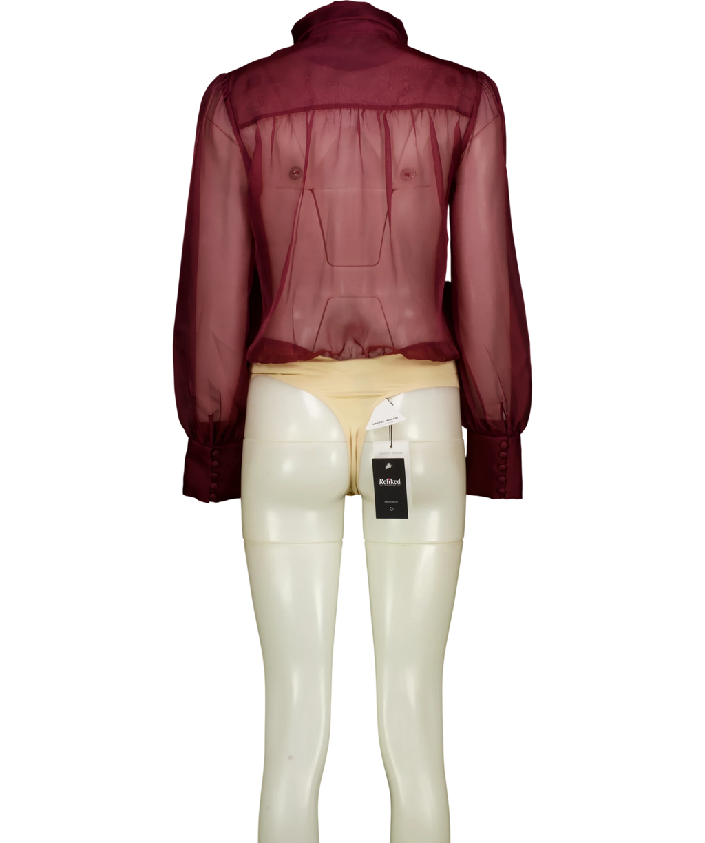 NADINE MERABI burgundy Colour, size UK 10 — back