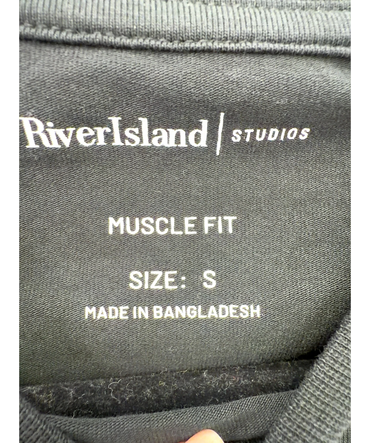 River Island Black Colour, size UK S — care label