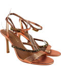 Kurt Geiger Metallic Crystal Strap Sandal 90, size UK 6 EU 39 👠 — front