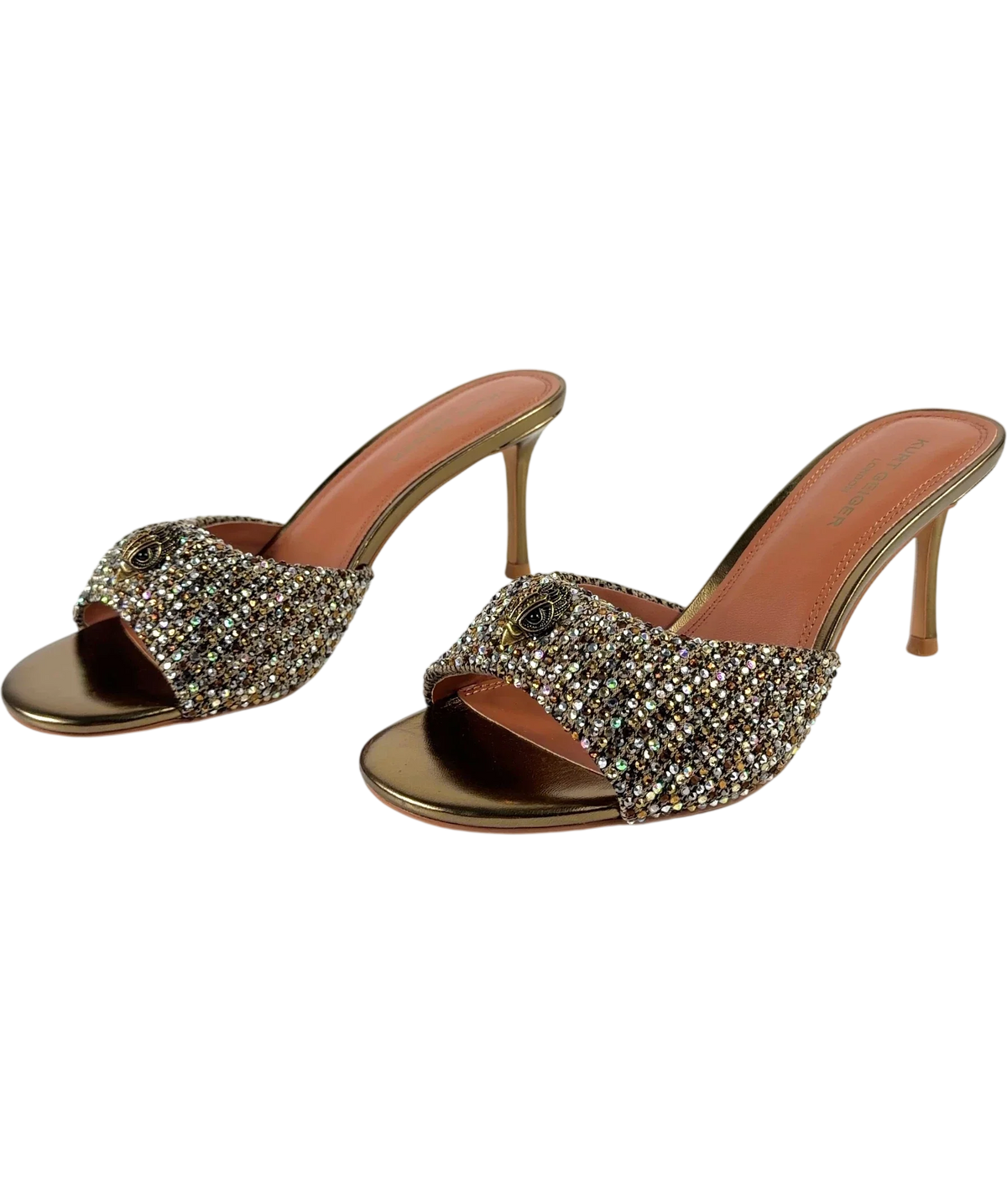 Kurt Geiger Metallic Oxford Heel Mule, size UK 6 EU 39 👠 — label