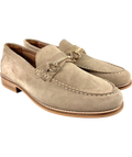 River Island Beige Beige Suede Snaffle Loafers, size UK 10 EU 44 👞 — front