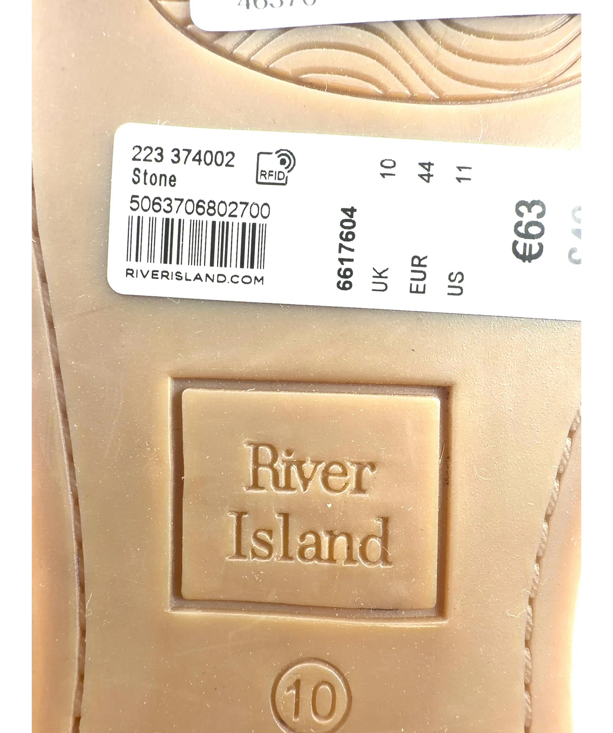 River Island Beige Suede Tassel Loafers, size UK 10 EU 44 👞 — care label